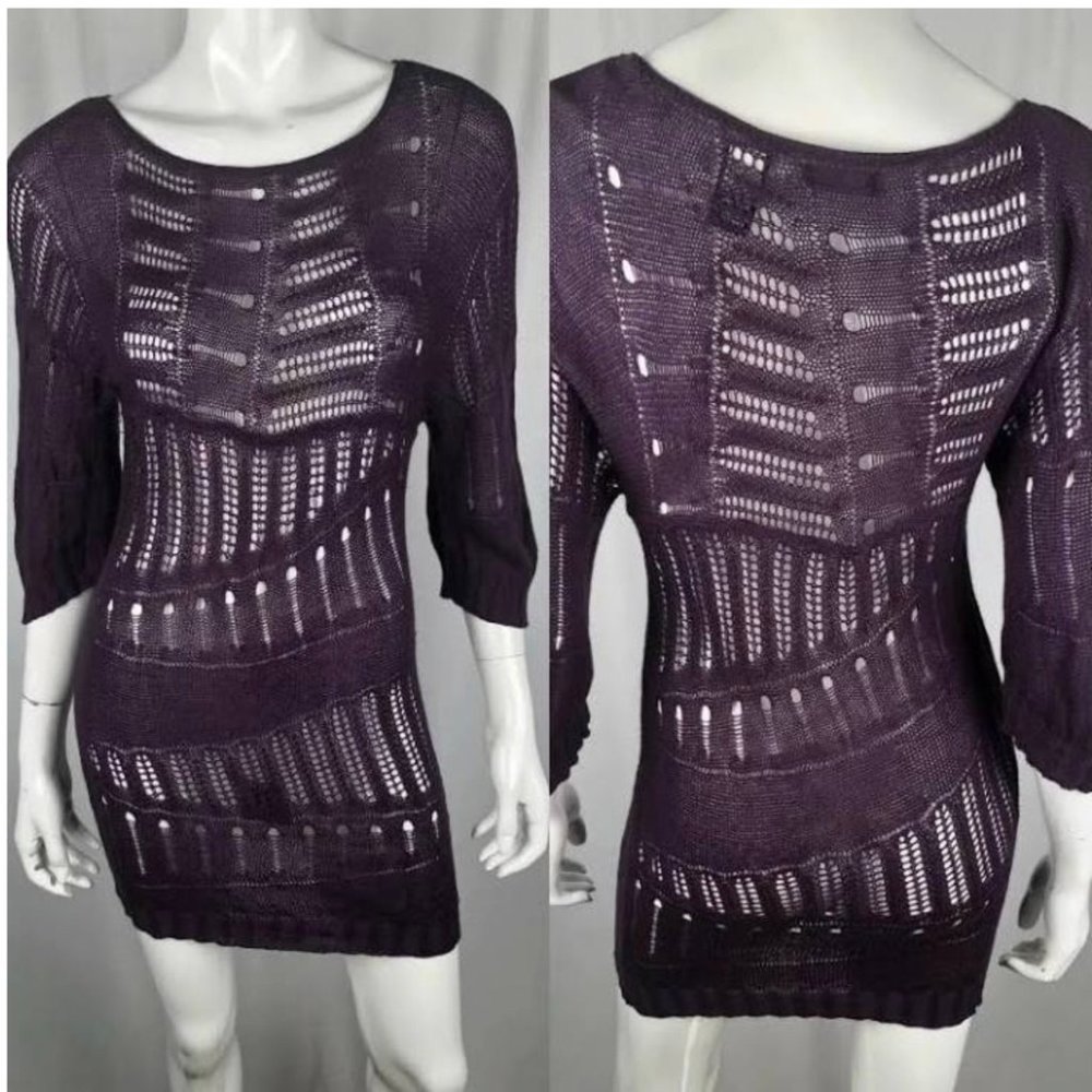 Crochet knit beach coverup
